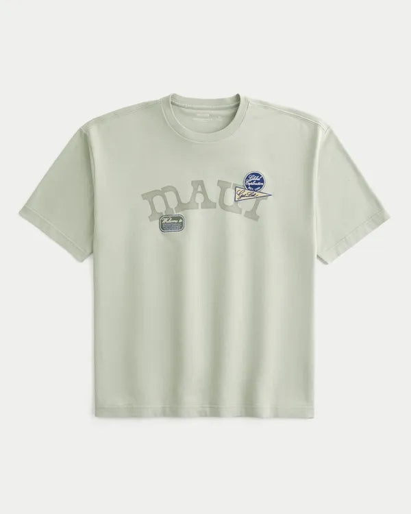 Boxy Heavyweight Maui Graphic Tee