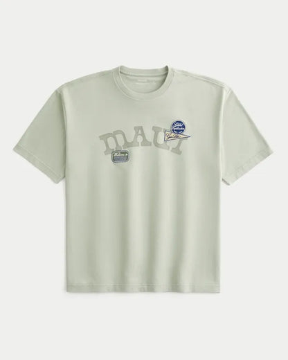Boxy Heavyweight Maui Graphic Tee