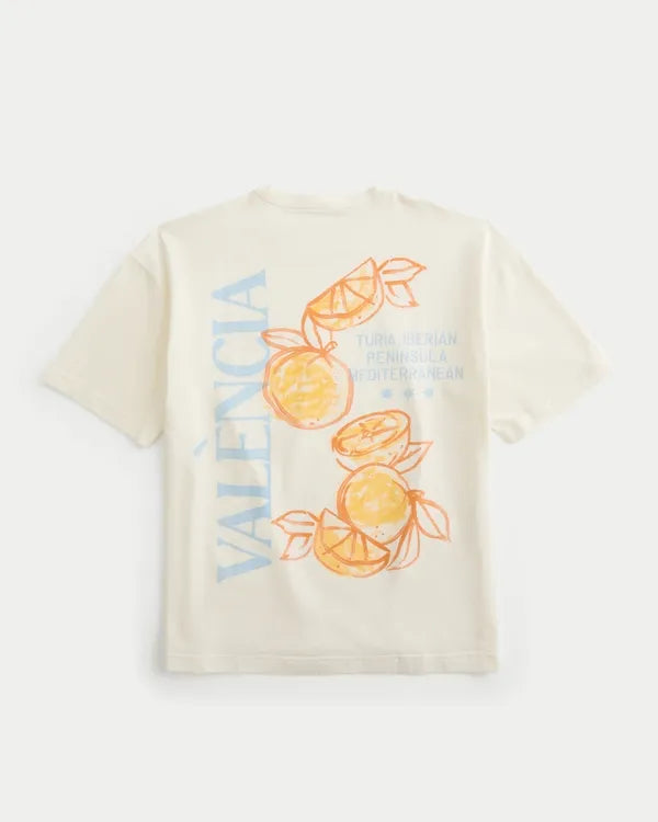 Boxy Heavyweight València Spain Graphic Tee
