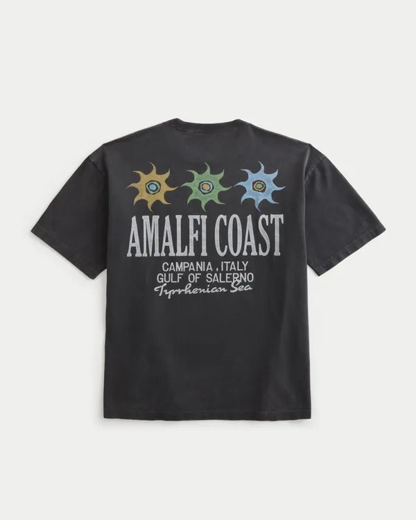 Boxy Heavyweight Amalfi Coast Graphic Tee