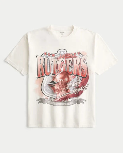 Boxy Rutgers University Graphic Tee