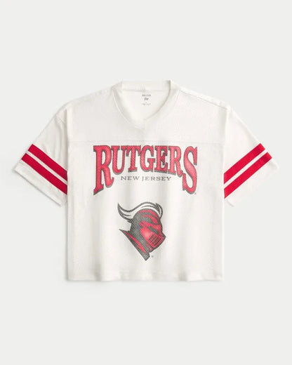 Rutgers University Scarlet Knights Graphic Football Jersey