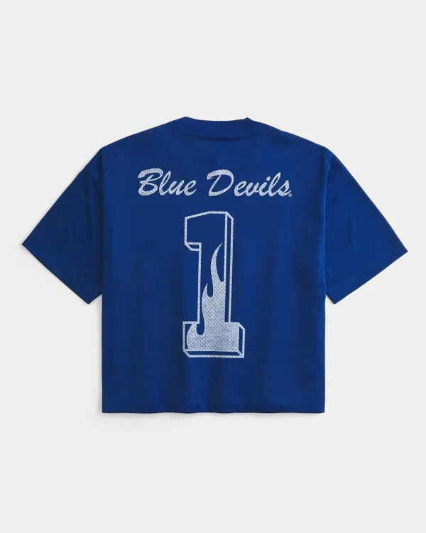 Duke University Blue Devils Graphic Football Jersey