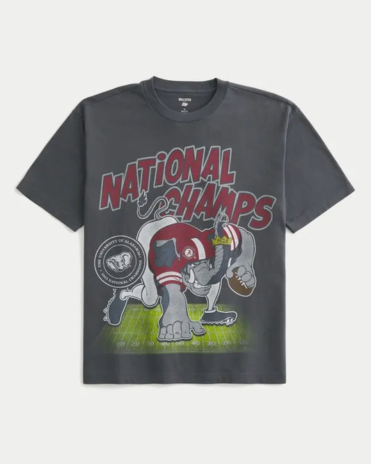 Boxy University of Alabama Crimson Tide Graphic Tee