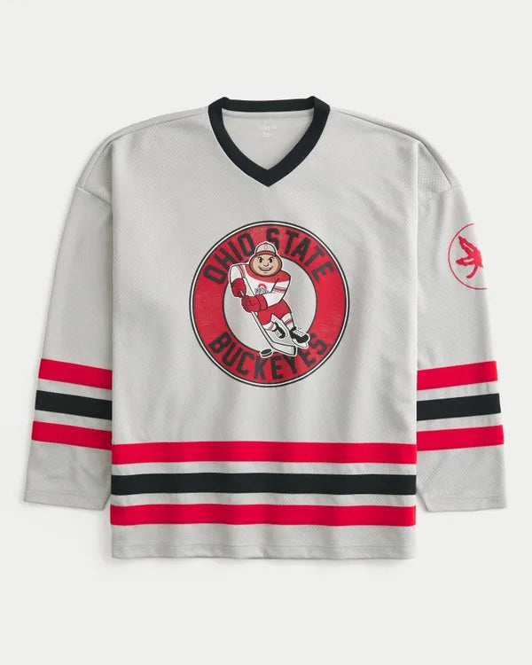 The Ohio State University Buckeyes Graphic Hockey Jersey