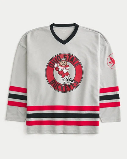 The Ohio State University Buckeyes Graphic Hockey Jersey