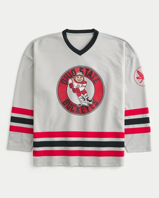 The Ohio State University Buckeyes Graphic Hockey Jersey