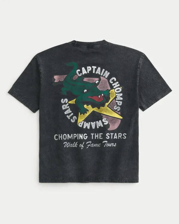 Boxy Captain Chomps Graphic Tee