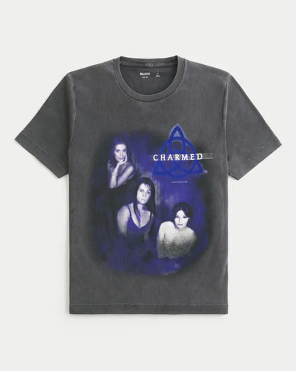 Charmed Graphic Rib Baby Tee