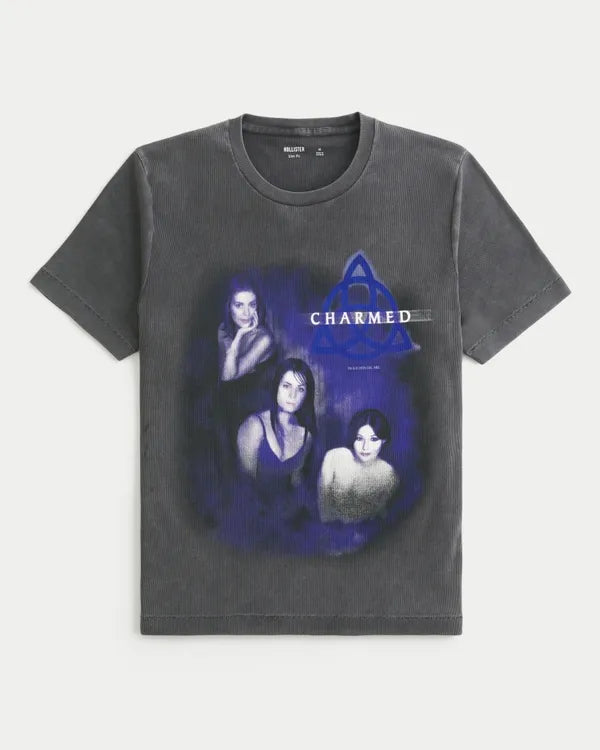 Charmed Graphic Rib Baby Tee