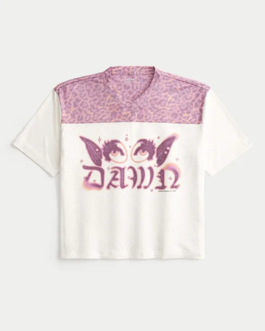 Super Boxy Dawn Graphic Football Jersey