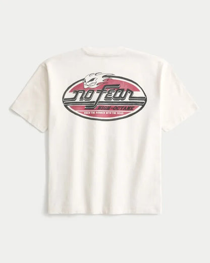 Boxy No Fear Graphic Tee
