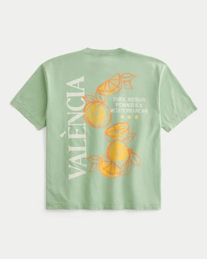Boxy Heavyweight València Spain Graphic Tee