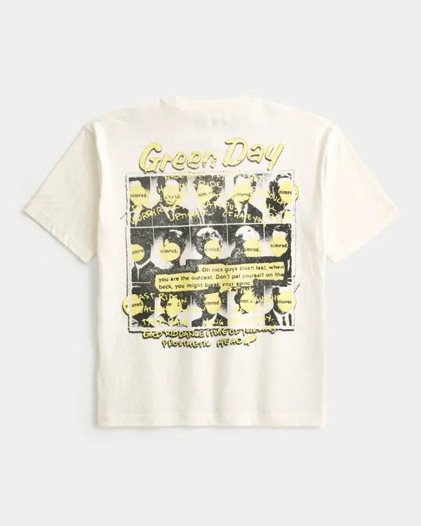 Boxy Green Day Nimrod Graphic Tee