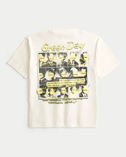 Boxy Green Day Nimrod Graphic Tee