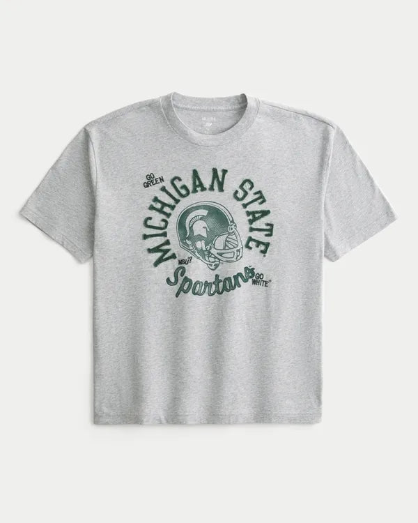 Boxy Michigan State University Spartans Graphic Tee