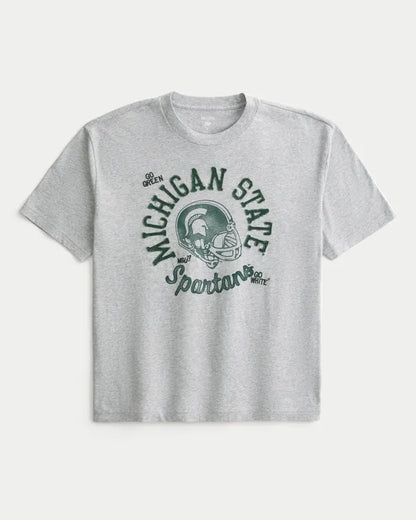Boxy Michigan State University Spartans Graphic Tee
