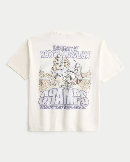 Boxy University of North Carolina Tar Heels Graphic Tee
