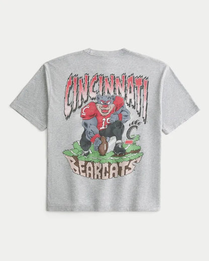 Boxy University of Cincinnati Bearcats Graphic Tee
