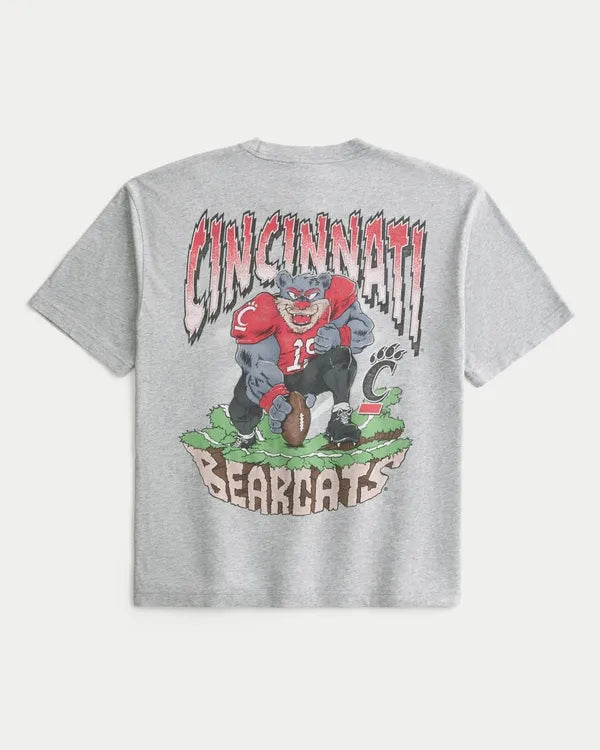 Boxy University of Cincinnati Bearcats Graphic Tee