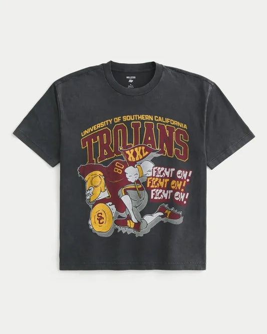 Boxy University of Southern California Trojans Graphic Tee