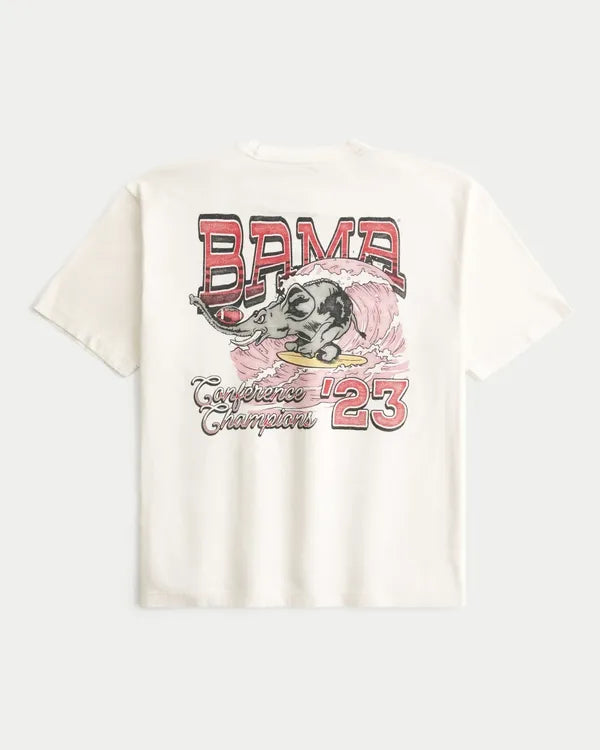 Boxy University of Alabama Crimson Tide Graphic Tee