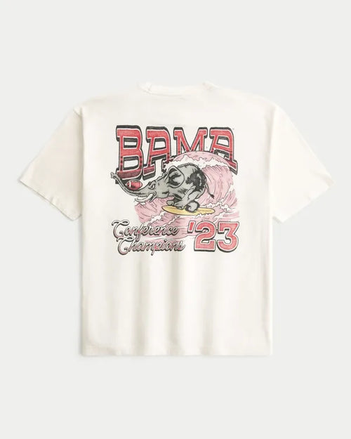 Boxy University of Alabama Crimson Tide Graphic Tee
