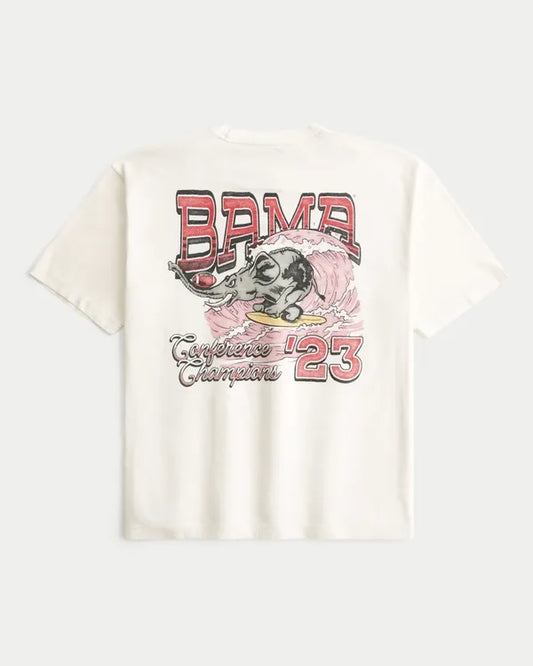 Boxy University of Alabama Crimson Tide Graphic Tee