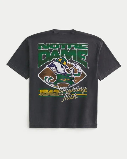 Boxy University of Notre Dame Fighting Irish Graphic Tee