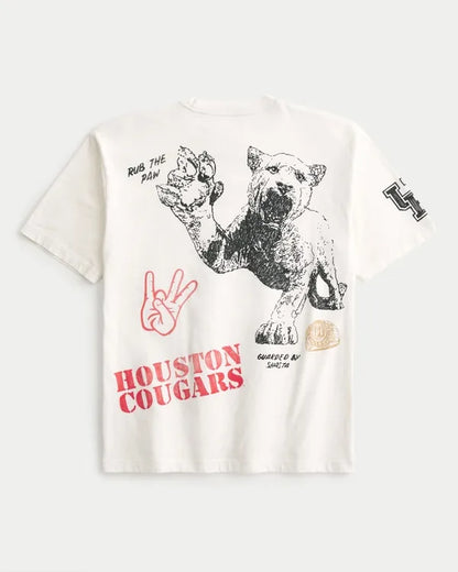 Boxy University of Houston Cougars Graphic Tee