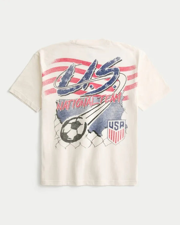 Boxy US National Soccer Team Graphic Tee