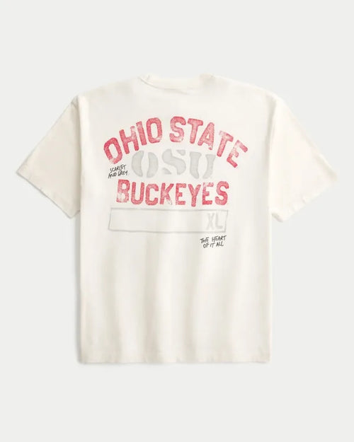 Boxy The Ohio State University Buckeyes Graphic Pocket Tee