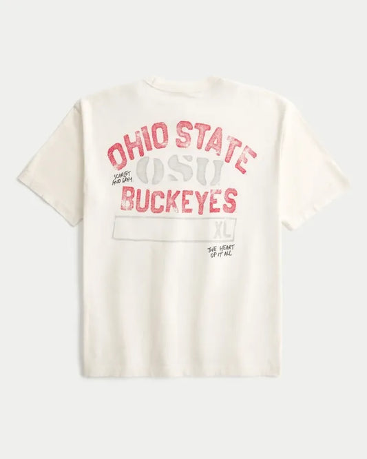 Boxy The Ohio State University Buckeyes Graphic Pocket Tee