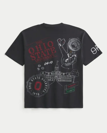 Boxy The Ohio State University Buckeyes Graphic Tee