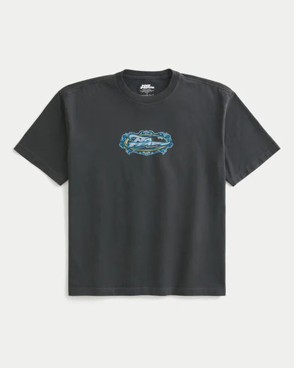 Boxy Heavyweight No Fear Graphic Tee