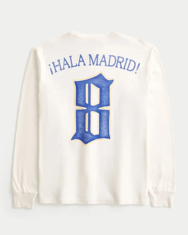 Long-Sleeve Real Madrid CF Graphic Tee