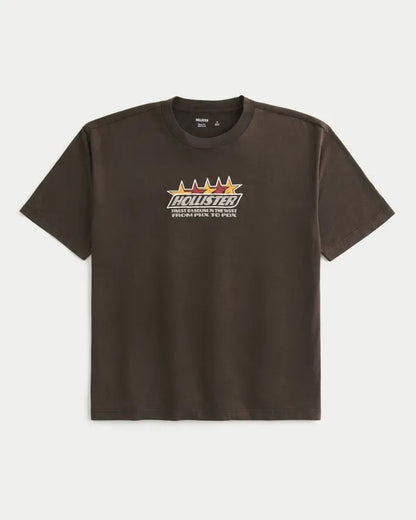 Boxy Cotton Logo Graphic Tee