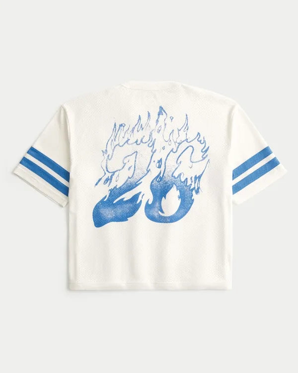 Super Boxy Lollapalooza Graphic Football Jersey