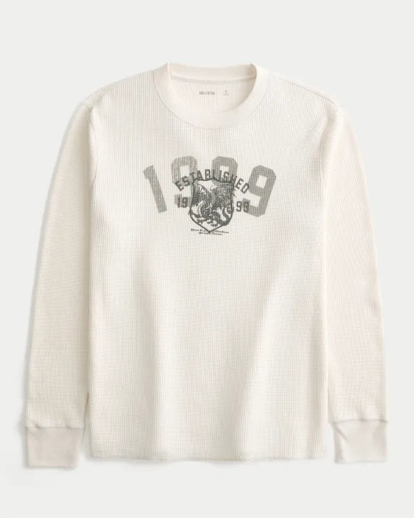 Long-Sleeve Thermal Dragon Graphic Tee