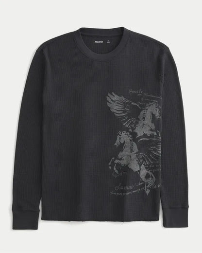 Long-Sleeve Thermal Pegasus Graphic Tee