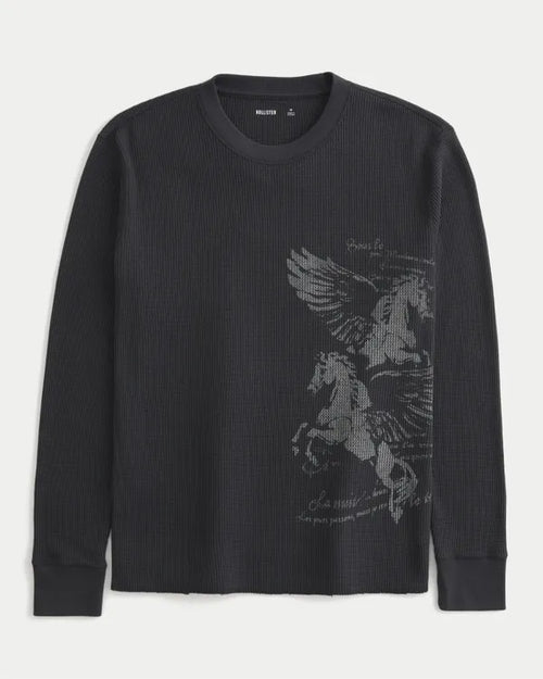 Long-Sleeve Thermal Pegasus Graphic Tee