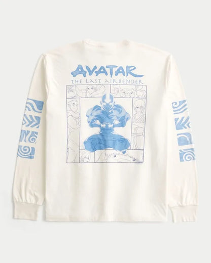 Relaxed Long-Sleeve Avatar: The Last Airbender Graphic Tee