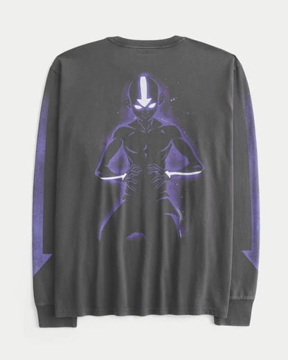 Relaxed Long-Sleeve Avatar: The Last Airbender Graphic Tee