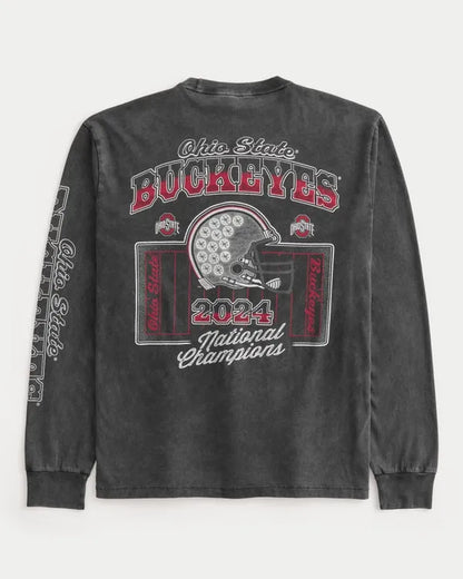 Relaxed Long-Sleeve The Ohio State University Buckeyes Graphic Tee