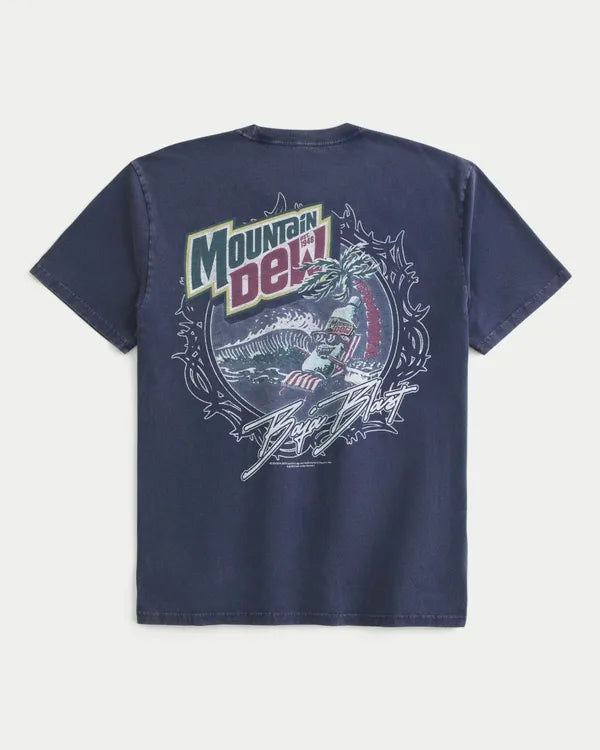 Relaxed Mountain Dew Graphic Tee