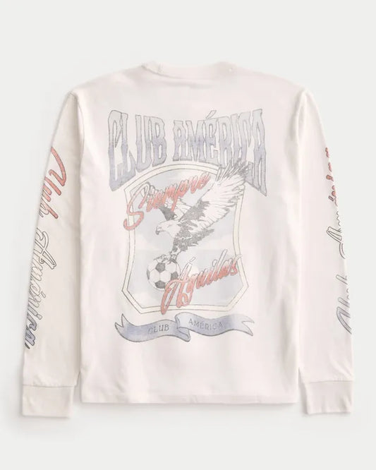 Long-Sleeve Club América Graphic Tee