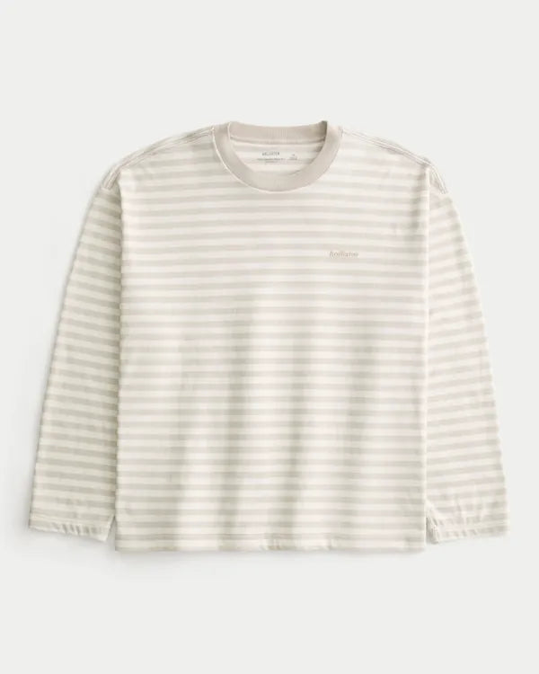 Boxy Heavyweight Long-Sleeve Crew T-Shirt