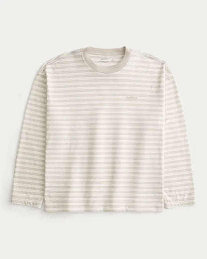 Boxy Heavyweight Long-Sleeve Crew T-Shirt