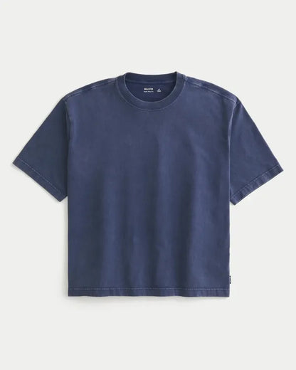 Super Boxy Washed Cropped Crew T-Shirt