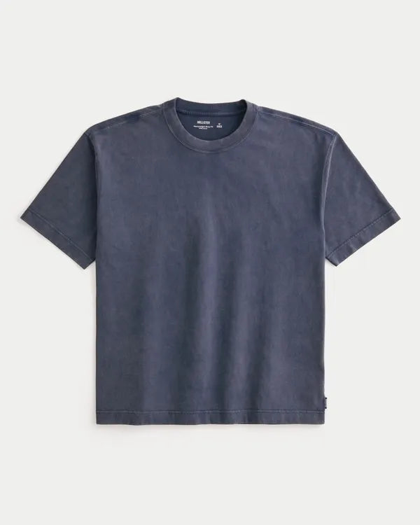Boxy Heavyweight Washed Crew T-Shirt